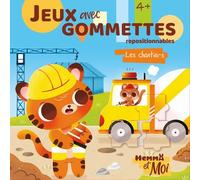 Hemma et moi - Jeux avec gommettes - Les chantiers - Livre de gommettes - Dès 4 ans