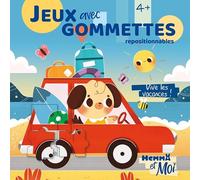 Hemma et moi - Jeux avec gommettes - Vive les vacances ! - Livre de gommettes - Dès 4 ans