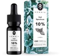 Hemnia Huile De Coco Mct À Spectre Complet 10 %, 3000 Mg, 30 Ml, Menthe
