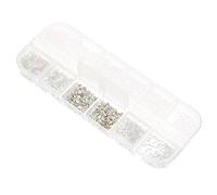 Hemobllo 1 boîte Boîte Cases de Décorations Ongles DIY avec Manucure Nail Art Plat pour Ongles Naturels et Artificiels Accessoires Nail Art Gemmes Manucure