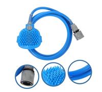 Hemobllo 1 ensemble Animaux avec Pulvérisateur et Brosse de Massage Accessoire de Bain pour Chiens avec Tuyau PVC de Outil Pratique et Ergonomique pour Toilettage et Nettoyage des Poils