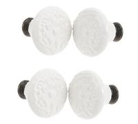 Hemobllo 1 ensemble Boutons de Tirage Céramique Relief de Poignées de Meuble Rondes pour Portes de Placard et Design et Élégant Installation Facile pour Décorer Votre Intérieur