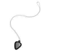 Hemobllo 1 Ensemble collier médiator accessoires de guitare sympas médiators de guitare électrique pendentif médiator porte-médiator pour guitare électrique Acier inoxydable Noir
