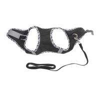 Hemobllo 1 Ensemble Harnais Réglable pour Chien et Laisse Ensemble Pratique pour Entraînement et Activités Extérieures Noir