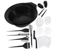 Hemobllo 1 ensemble Kit de Mélange de Couleur de Cheveux Outils DIY pour Coloration Bols Pinceaux Protections Oreilles Convient à Tous Types de Cheveux