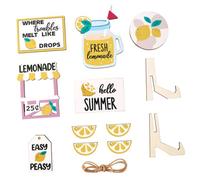 Hemobllo 1 Ensemble Plateau Décoratif à Thème Citron de pour Décoration de Table Farmhouse Rustiques Motifs de Fruits