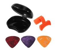 Hemobllo 1 Ensemble Plectre de Guitare Silicone Ergonomique avec Support Antidérapant Accessoire Pratique pour Guitares Électriques et Acoustiques pour Débutants Améliorez Votre Technique