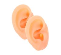 Hemobllo 1 Modèle Oreille Silicone Réaliste pour Affichage et Formation Gauche et Droite Accessoire Polyvalent pour Enseignement Maquillage Formation Cosmétique