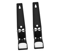 Hemobllo 1 Paire Support De Four à Micro-ondes Inoxydable Mural Ajustable Étagère Four Micro Petit Accessoires Rester Titulaire Mur De Montage à Micro-ondes Stand De Cuisine Black