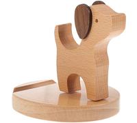 Hemobllo 1 Pc Support De Téléphone pour Chiot Présentoir Mobile pour Chiot Support De Téléphone Animal Support De Téléphone Portable pour Chien Téléphone Mignon en Bois Bureau Auto Le Chien