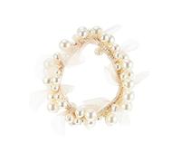 Hemobllo 1 pièce Élastique à Cheveux Perles Bandeau Élégant pour Chignon Accessoire pour Types de Cheveux pour Occasions Spéciales et Utilisation Quotidienne