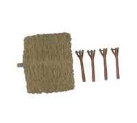 Hemobllo 1 Pièce Le Modèle De La Cabane Ferme Maison Décor Ornement De Hangar De Paille