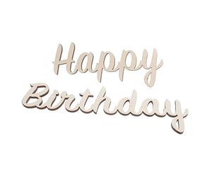 Hemobllo 1 Set Lettres en Bois Joyeux Anniversaire, Décoration Murale pour Fête D'anniversaire, Facile à Installer, de Stickers Points, pour Chambre