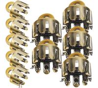 Hemobllo 10 Embouts Décoratifs Transparents pour Boules de Noël DIY Diamètre 1 CM Accessoires Légers et Réutilisables pour Suspensions Décoration Festive et Création Artisanale