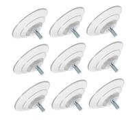 Hemobllo 10 Ensembles Ventouses Grandes avec Vis Ventouses Transparentes PVC avec Écrou Robustes pour Porte de Salle de Bain Fenêtre Verre et Support Voiture