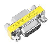 Hemobllo 10 pièces Adaptateur Vga Femelle à Femelle Broches Coupleur Vga Compact pour Extension de Câble Transmission Vidéo HD sans Perte Bureau et Usage Domestique