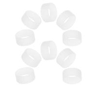 Hemobllo 10 Pièces Anneau de Bougie en Silicone Antidérapant, Inserts | Installation sans Outil, Prise Sûre et Stabilité Renforcée, Réutilisable pour Bougies Coniques et Coupelles