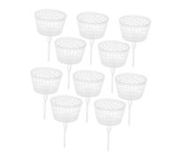 Hemobllo 10 Pièces boîte à Engrais Boîte à Compost Boîte d'engrais Bac à Engrais paniers à Engrais avec Couvercle récipient conteneur d'engrais Panier d'engrais pour Fleurs PP Transparent