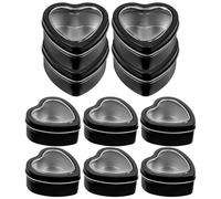 Hemobllo 10 Pièces Boîte en Fer Blanc de Cœur pour Bonbons, Coffret Chocolat pour Saint-valentin, Matériau Solide et Design Romantique pour Offrir