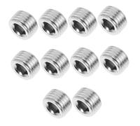 Hemobllo 10 pièces Bouchon Étanche Pouce Acier Kit de Réparation Filetage pour Raccord Pneumatique Insert Fileté Adaptable sans Outil