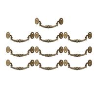Hemobllo 10 Pièces Bouton de Meuble Vintage en Plastique | Entraxe 105mm, Style Classique Café, Usage Salle de Bain Cuisine, Finition Sobre