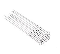 Hemobllo 10 pièces Brochettes de Barbecue Acier Inoxydable avec Poignée Ustensiles de Cuisine pour Barbecue Extérieur Faciles à Manipuler et Réutilisables
