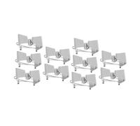 Hemobllo 10 pièces Clips pour Toile à Peinture Acier Inoxydable Pince Robuste pour Séparer et Protéger Œuvres Lot pour Artistes et Ateliers