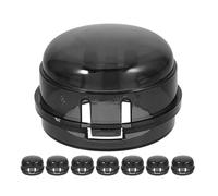 Hemobllo 10 pièces Couvre-boutons de Gaz Noir Protection Sécurité Garçon Fille pour Gazinière Anti-huile Anti-poussière Prolongateur de Durée de Vie