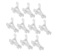 Hemobllo 10 Pièces Crochet D'étagère De Congélateur Clips D'étagères De Réfrigérateur Clip Séparateur De Réfrigérateur Pinces Pour Étagère De Congélateur Alliage D'aluminium