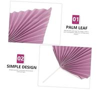 Hemobllo 10 Pièces Décorations Cake Picks de Palmier Papier Éventail pour Gâteau Anniversaire Décorations Cupcake Polyvalentes pour et Mariages