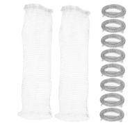 Hemobllo 10 pièces Filtre à Peluches pour Machine à Laver Crépine Acier Inoxydable Filtre de Drainage pour Tuyau Évacuation Anti-calcaire et Anti-bouchage Filet Haute Densité pour Éviter