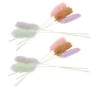Hemobllo 10 Pièces Kitten Teasing Wands Lightweight Interactive Cat Entertainment Toys with Fluffy String for Indoor Play and Furniture Protection