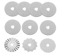 Hemobllo 10 pièces Lames Rotatives de Remplacement pour Cutter Rotatif pour Quilting Couture et Scrapbooking Ultra Tranchantes et Durables Compatible avec Olfa et
