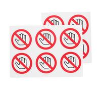 Hemobllo 10 pièces Lot de Autocollants Avertissement Ne Toucher Auto-adhésifs Étiquettes de Sécurité Durables pour Machines Industrielles Usage Polyvalent Usine Laboratoire et Chantier
