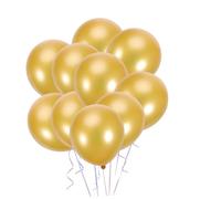 Hemobllo 10 pièces Lot de Ballons Ronds Latex Mat Doré Décoratifs pour Mariage Anniversaire Fête