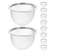 Hemobllo 10 pièces Lot de Filtres à Thé Acier Inoxydable Panier Infuseur à Mailles Fines Passoire pour Théière et Tasse Filtre Polyvalent pour Infusion de Thé Citron et Café