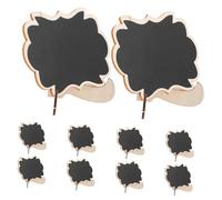 Hemobllo 10 pièces Lot de Mini Ardoises avec Chevalet Petits Tableaux pour Étiquettes Buffet Alimentaire Décoration pour Mariage Fête et Restauration