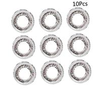 Hemobllo 10 pièces Lot de Protections Brûleur Cuisinière Aluminium Résistantes Chaleur Tapis Huile Réutilisables pour Plaques Cuisson Gaz Couvre Brûleur Gazinière Rond Protège et Nettoyage
