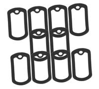 Hemobllo 10 pièces Lot de Protections Silicone pour Plaques Chien Militaires Silencieuses et Résistantes Couverture Anti-bruit pour Médailles D Identification