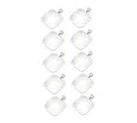 Hemobllo 10 pièces Lot de Supports de Pendentifs Carrés pour Colliers Base Décorative pour Fabrication de Bijoux DIY Accessoires pour Création de Pendentifs Personnalisés