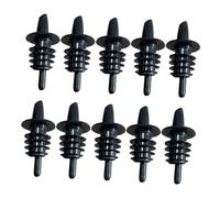 Hemobllo 10 pièces Lot de Verseurs à Vin PVC Noir Bec Verseur Doseur Plastique pour Bouteilles de Vin Accessoire Bar et Facile à Nettoyer