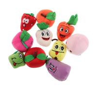 Hemobllo 10 pièces Marionnettes à Doigts Fruit Set Éducatif Interactif pour Garçon Fille Garçon Fille Apprentissage et Raconter Histoires