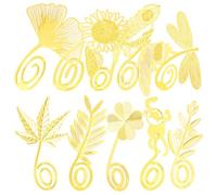 Hemobllo 10 Pièces Marque-pages en Métal Fleur Vintage Décoratif, Cuivre | Clipse les Pages, Style Ancien Soigné, pour Camarades et Amis, Usage Quotidien