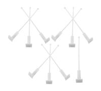 Hemobllo 10 Pièces Mâts de Drapeau Blancs en Plastique pour Vitre de Voiture, Porte-drapeau pour Camion et Suv, Support Clip pour Drapeaux, Résistant aux Intempéries, Accessoires pour
