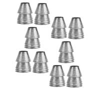 Hemobllo 10 Pièces Outil de Coin Circulaire Camping Coupe poignée hacher Petit fendeuse de Bois de Chauffage Manche de Accessoires en Acier renforçant Coin pour Marteau Le Fer