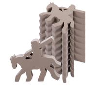 Hemobllo 10 Pièces Pièces D'échecs en Bois, pour Jeu de Société | Prise en Main Facile, Surface Lisse et Polie, Jetons Multi-usage pour Loisirs Créatifs