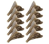 Hemobllo 10 Pièces Pieds de Meubles de Rechange en Alliage de Zinc Marron | Solution Solide et Pratique, Design Multifonction, Protection des Objets Décoratifs, Touche Classique