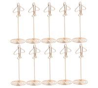 Hemobllo 10 Pièces Porte Photos Pince Avion Supports Mémo Stands Stables pour Bureau Maison Événements Décoration Table