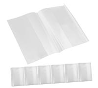 Hemobllo 10 pièces Protège Cahier Transparent Ajustable Couverture Résistante et Épaissie pour Scolaires Protection Étanche et pour Manuels et