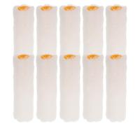 Hemobllo 10 Pièces Rouleau à Peinture de Rechange en Coton 4 Pouces Mini pour Murs et Coins, Solide et Facile à Utiliser Housse en Coton et Manche en Plastique